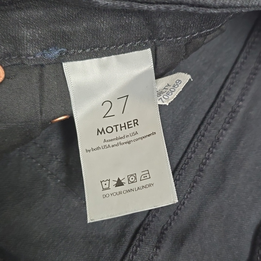 MOTHER Looker NOT GUILTY Black Jeans - Picture 10 of 16